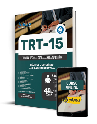 Apostila TRT 15 2025 - Técnico Judiciário - Área Administrativa - Imagem 1
