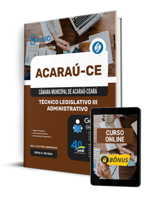 Apostila Câmara de Acaraú - CE 2025 - Técnico Legislativo III - Administrativo - Imagem 1