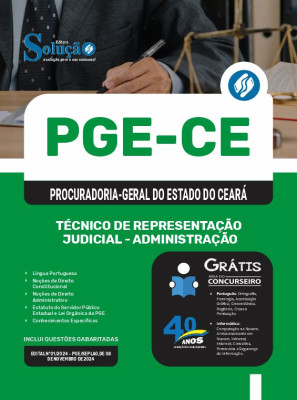 Apostila PGE-CE 2025 - Técnico de Representação Judicial - Administração - Imagem 3
