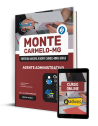 Capa Apostila Prefeitura de Monte Carmelo - MG 2025 - Agente Administrativo