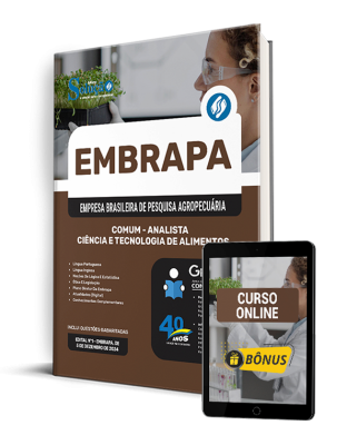 Apostila EMBRAPA 2025 - Comum - Analista - Ciência e Tecnologia de Alimentos - Área 1 - Imagem 1
