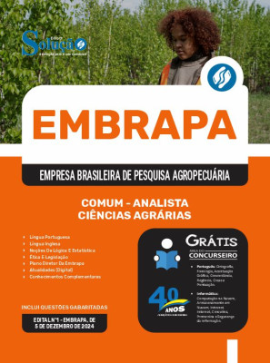 Apostila EMBRAPA 2025 - Comum - Analista - Ciências Agrárias - Área 2 - Imagem 3
