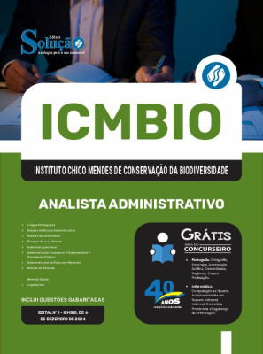Apostila ICMBIO 2025 - Analista Administrativo - Imagem 3