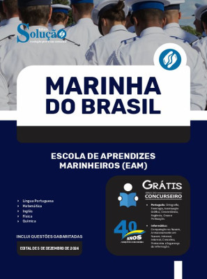 Apostila Marinha do Brasil em PDF 2025 - Escola de Aprendizes-Marinheiros (EAM) - Imagem 1