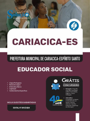 Apostila Prefeitura de Cariacica - ES em PDF 2025 - Educador Social - Imagem 1