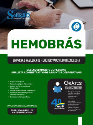 Apostila Hemobrás 2025 - Desenvolvimento de Pessoas - Analista Administrativo De Assuntos Corporativos - Imagem 3