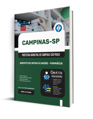 Apostila Prefeitura de Campinas - SP 2025 - Agente de Apoio à Saúde - Farmácia - Imagem 2