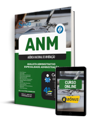 Capa Apostila ANM 2025 - Analista Administrativo - Especialidade: Administração