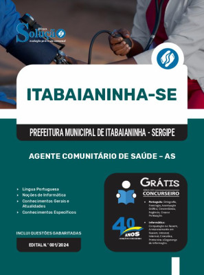 Apostila Prefeitura de Itabaianinha - SE 2025 - Agente Comunitário de Saúde – AS - Imagem 3