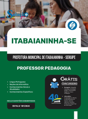Apostila Prefeitura de Itabaianinha - SE 2025 - Professor Pedagogia - Imagem 3