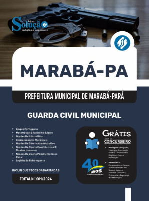 Apostila Prefeitura de Marabá - PA em PDF 2025 - Guarda Civil Municipal - Imagem 1