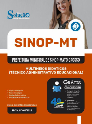 Apostila Prefeitura de Sinop - MT em PDF 2025 - Multimeios Didáticos (Técnico Administrativo Educacional) - Imagem 1