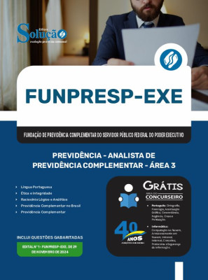 Apostila Funpresp Exe 2025 - Previdência - Analista De Previdência Complementar - Área 3 - Imagem 3