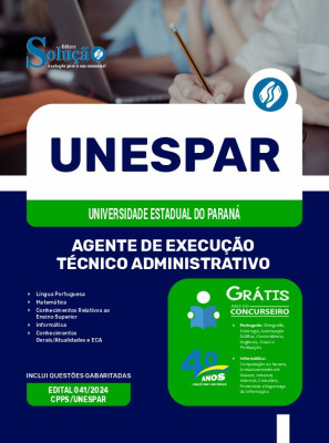 Apostila UNESPAR 2025 - Agente de Execução – Técnico Administrativo - Imagem 3