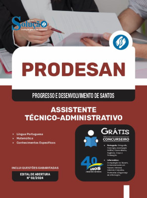 Apostila PRODESAN 2025 - Assistente Técnico-Administrativo - Imagem 3