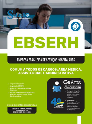 Apostila EBSERH 2025 - Comum a todos os cargos: Área Médica, Assistencial e Administrativa - Imagem 3