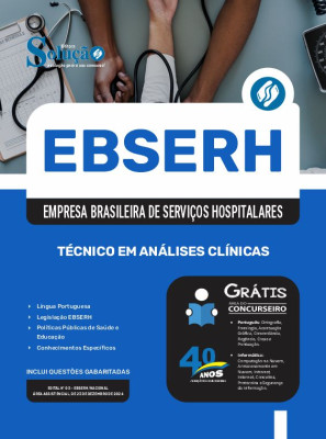 Apostila EBSERH 2025 em PDF - Técnico Em Análises Clínicas - Imagem 1