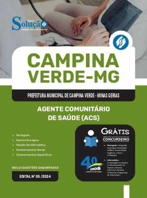 Apostila Prefeitura de Campina Verde MG 2025 - Agente Comunitário de Saúde (ACS) - Imagem 3