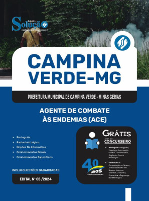 Apostila Prefeitura de Campina Verde MG 2025 - Agente de Combate às Endemias (ACE) - Imagem 3