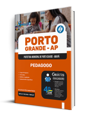 Capa Apostila Prefeitura de Porto Grande - AP 2025 - Pedagogo