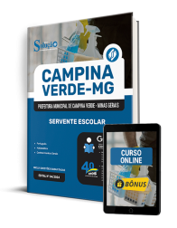 Capa Apostila Prefeitura de Campina Verde - MG 2025 - Servente Escolar