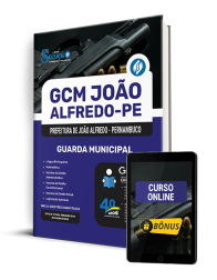 Capa Apostila Prefeitura de João Alfredo - PE (GCM João Alfredo) 2025 - Guarda Municipal