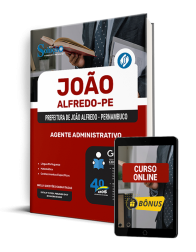 Capa Apostila Prefeitura de João Alfredo - PE 2025 - Agente Administrativo