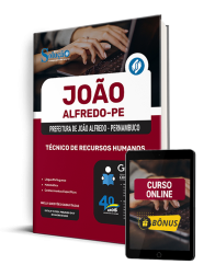 Capa Apostila Prefeitura de João Alfredo - PE 2025 - Técnico de Recursos Humanos