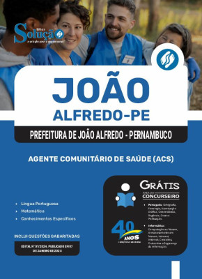Apostila Prefeitura de João Alfredo - PE em PDF 2025 - Agente Comunitário de Saúde (ACS) - Imagem 1
