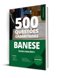Capa Caderno de Questões BANESE - Técnico Bancário I - 500 Questões Gabaritadas