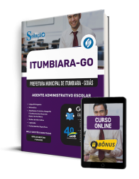 Capa Apostila Prefeitura de Itumbiara - GO 2025 - Agente Administrativo Escolar