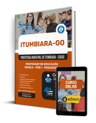 Capa Apostila Prefeitura de Itumbiara - GO 2025 - Professor de Educação Básica - PEB I - Pedagogia