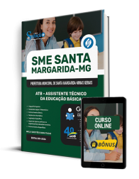 Capa Apostila SME Santa Margarida - MG 2025 - ATB - Assistente Técnico da Educação Básica