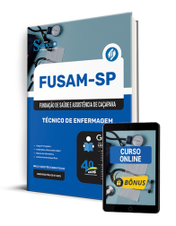 Capa Apostila FUSAM-SP 2025 - Técnico de Enfermagem