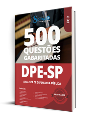 Capa Caderno de Questões DPE-SP - Analista de Defensoria Pública - 500 Questões Gabaritadas