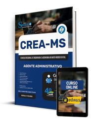 Capa Apostila CREA-MS 2025 - Agente Administrativo