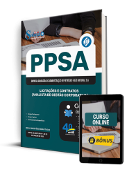 Capa Apostila PPSA 2025 - Licitações e Contratos (Analista de Gestão Corporativa)