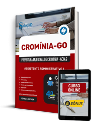 Capa Apostila Prefeitura de Cromínia - GO 2025 - Assistente Administrativo I