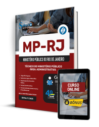 Capa Apostila MP-RJ 2025 - Técnico do Ministério Público - Área: Administrativa
