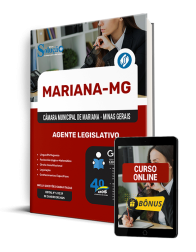 Capa Apostila Câmara de Mariana - MG 2025 - Agente Legislativo
