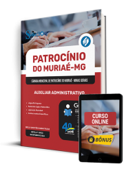 Capa Apostila Câmara de Patrocínio do Muriaé - MG 2025 - Auxiliar Administrativo