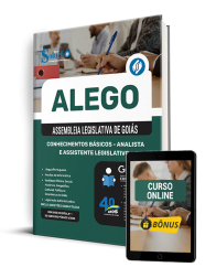 Capa Apostila ALEGO 2025 - Conhecimentos Básicos - Analista e Assistente Legislativo