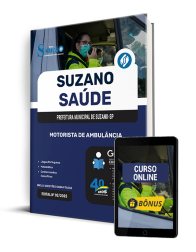 Capa Apostila Suzano Saúde 2025 - Motorista de Ambulância