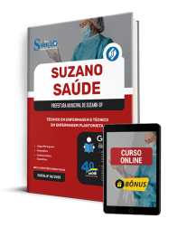 Capa Apostila Suzano Saúde 2025 - Técnico em Enfermagem e Técnico em Enfermagem Plantonista