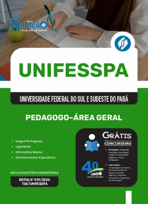 Apostila UNIFESSPA 2025 - Pedagogo - Área Geral - Imagem 3