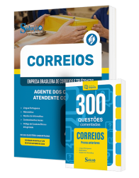 Capa Combo CORREIOS - Agente de Correios - Atendente Comercial (Apostila + Questões Comentadas)
