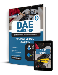 Capa Apostila DAE Bauru 2025 - Operador de Rádio e Telefonia