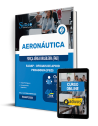 Capa Apostila Aeronáutica do Brasil 2025 - EAOAP - Oficiais de Apoio - Pedagogia (PED)