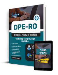 Capa Apostila DPE-RO 2025 - Técnico em Informática - Classe A