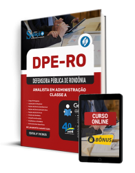 Capa Apostila DPE-RO 2025 - Analista em Administração - Classe A